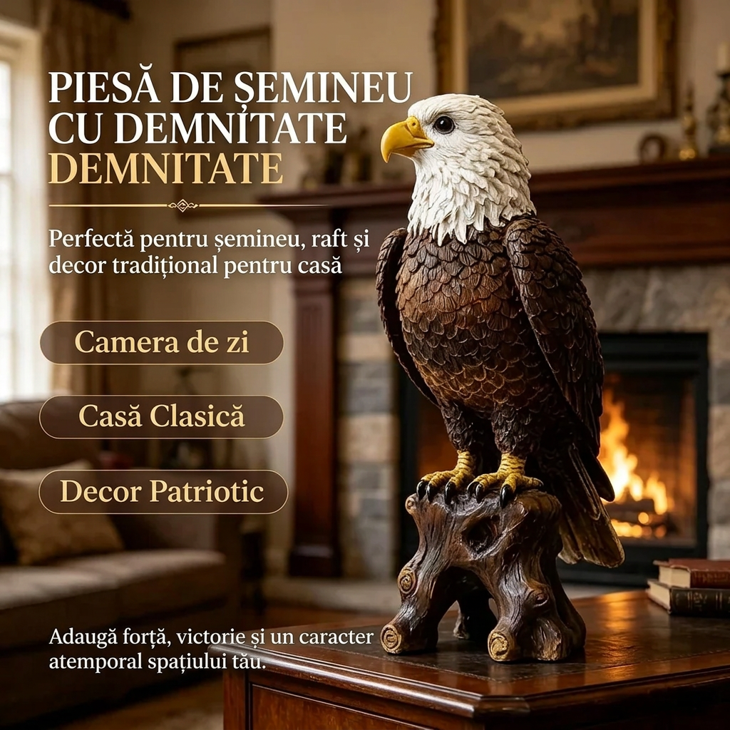 Statuetă Vultur Rășină