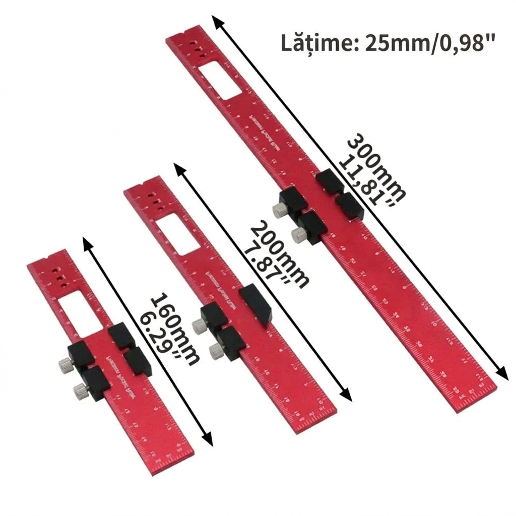 Set Rigle Marcare din Aluminiu