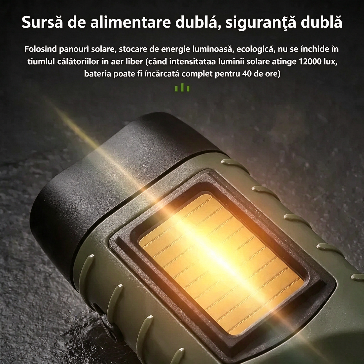 Lanternă Solară Cu Manivelă
