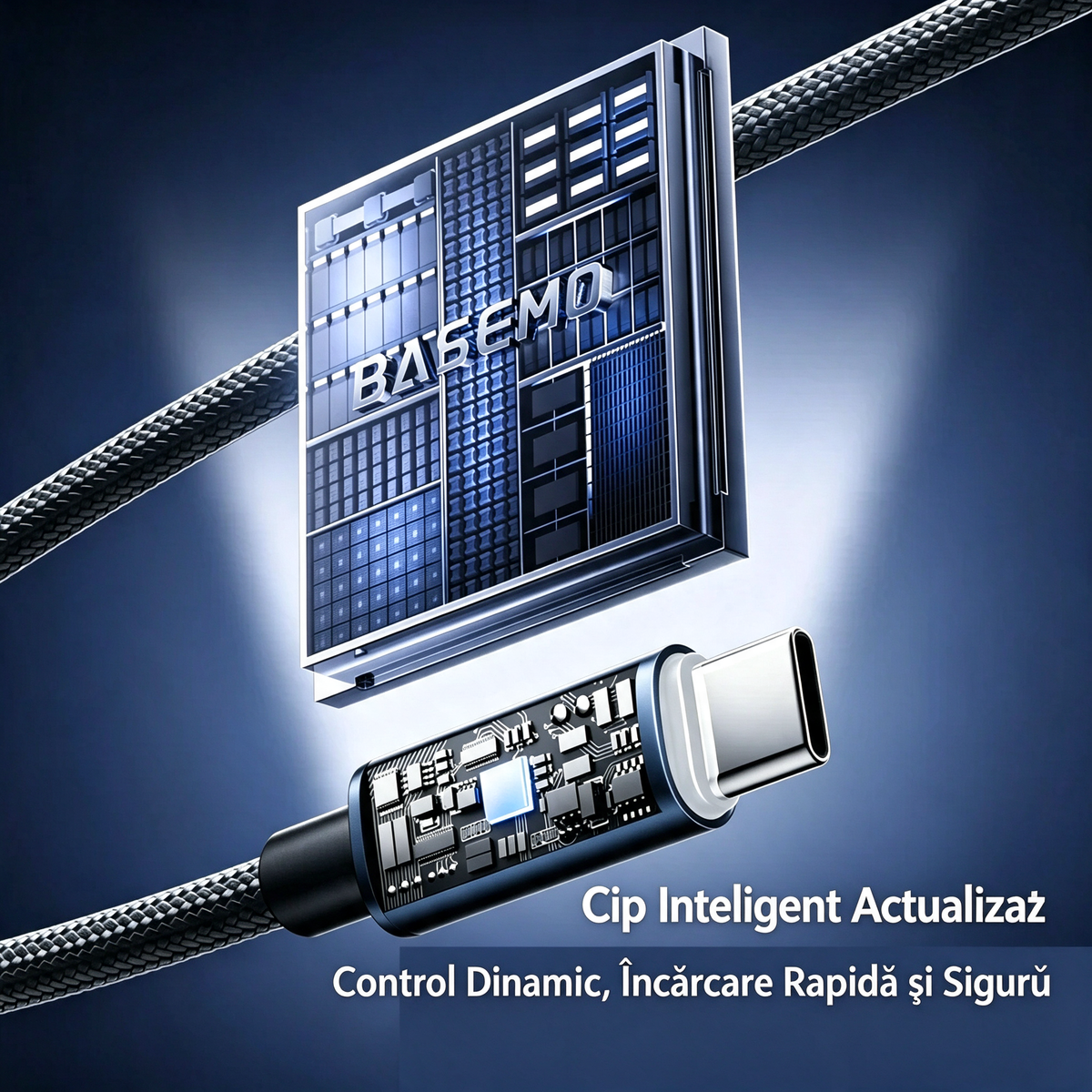 Cablu de încărcare rapidă cu oprire automată