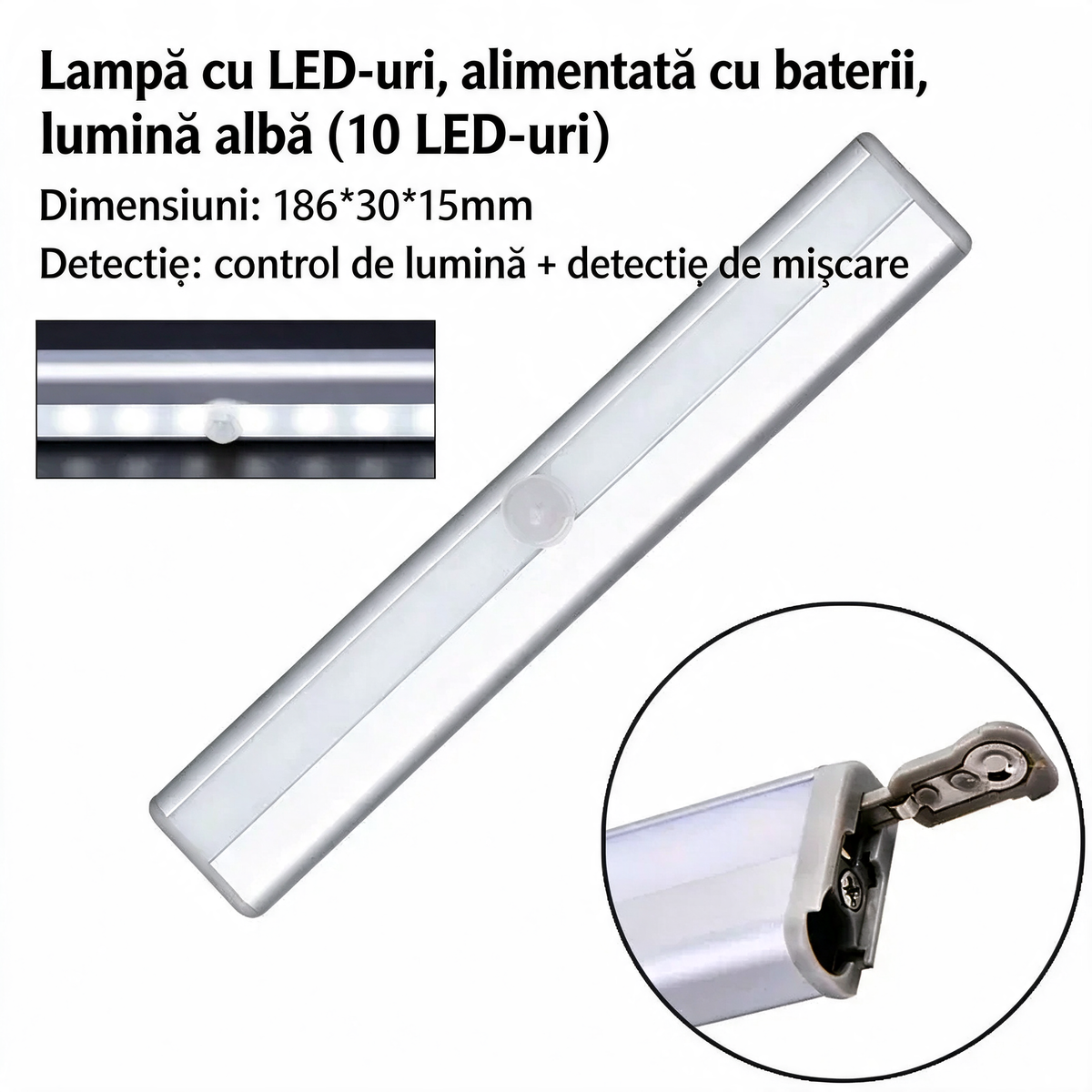Set 2 Lămpi LED Magnetice