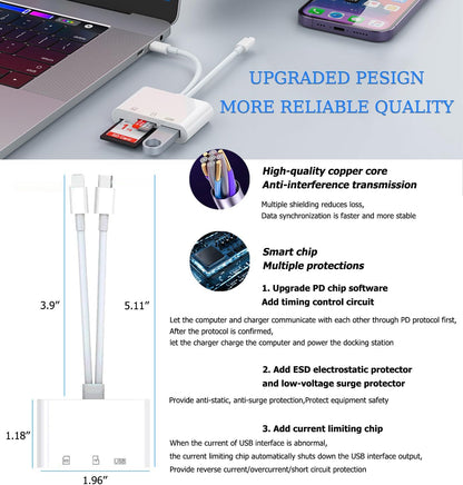 Cititor Carduri USB-C Lightning