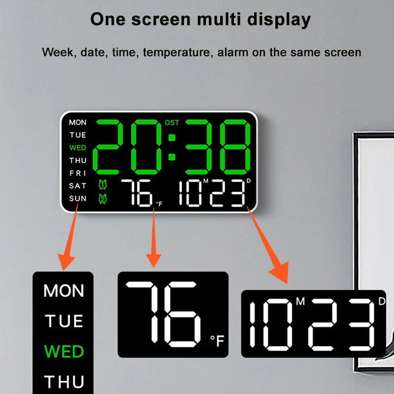 Ceas LED Digital Multifuncțional