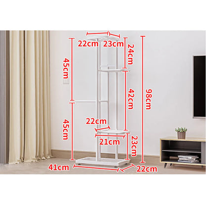 Raft Plante Modular Metal Negru