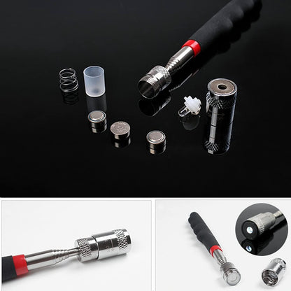 Unealtă telescopică cu magnet LED