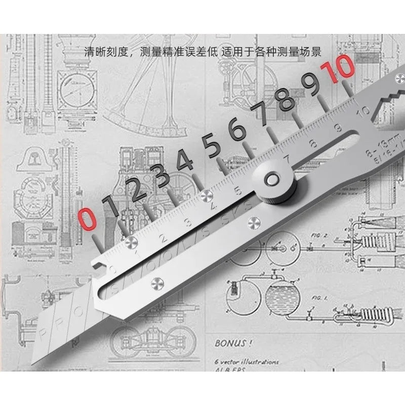Cuțit Multifuncțional Metalic Retractabil