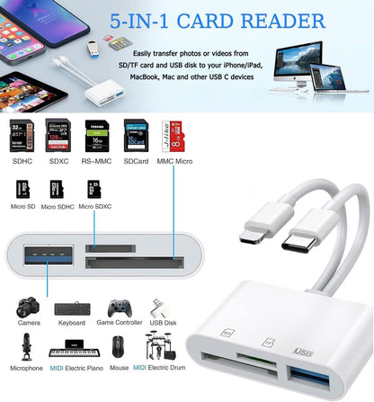 Cititor Carduri USB-C Lightning