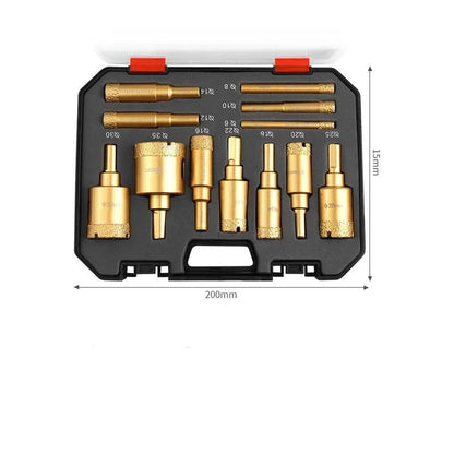 Set 12 Burghie Diamantate Pentru Găuri