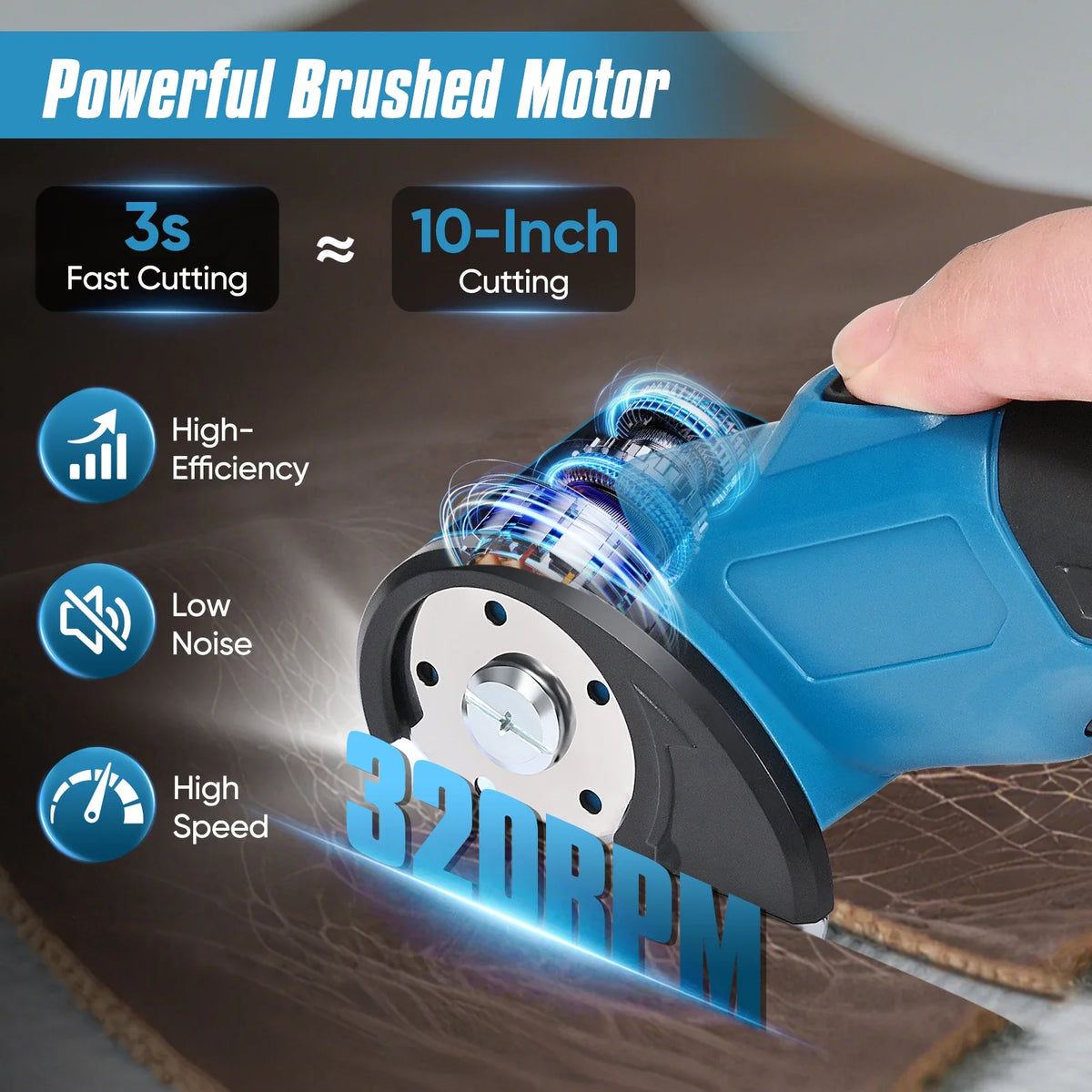 Cutter Rotativ Electric Fără Fir