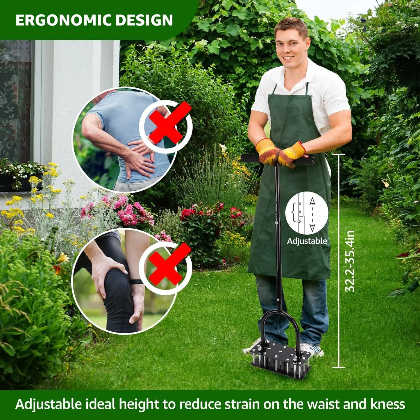 Aerator Manual pentru Gazon