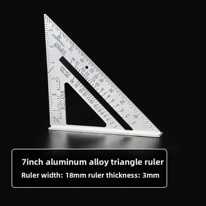 Riglă Triunghi Metalică Tâmplărie