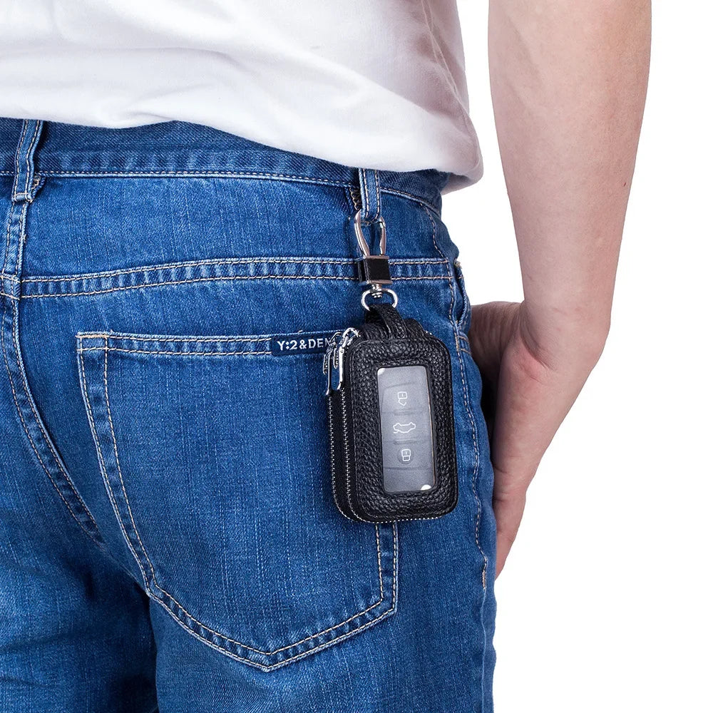 Portofel Chei Piele Compact