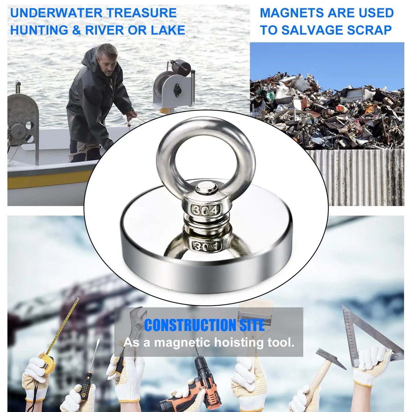 Magnet Puternic Atractie 130KG