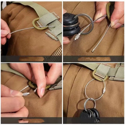 Breloc Cablu Inox Multifuncțional