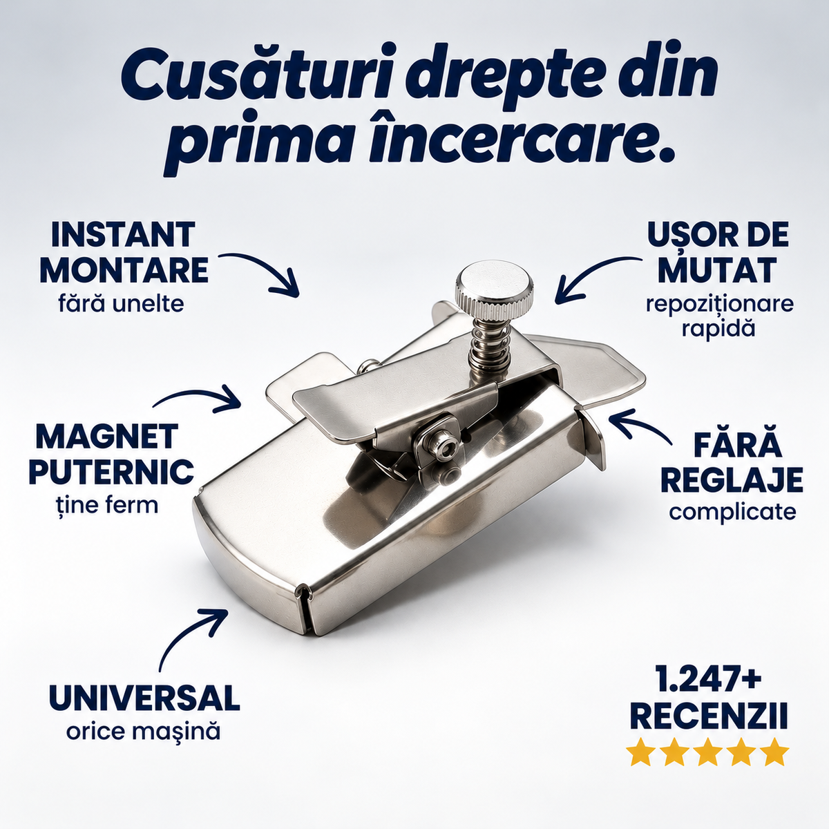Ghid Cusătură Magnetic Mașină