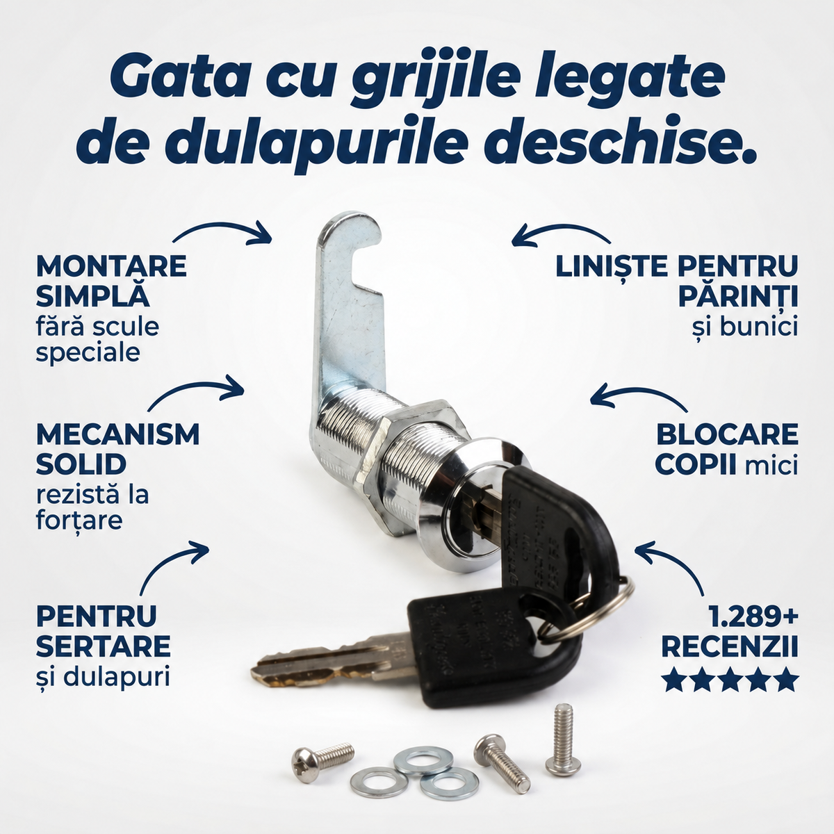 Lacăt Dulap cu Cilindru