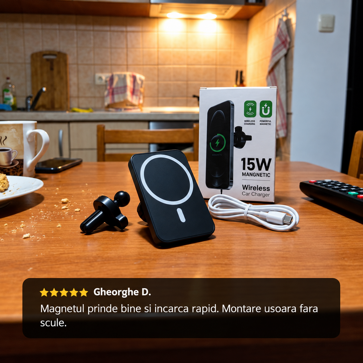 Suport Auto Magnetic Wireless