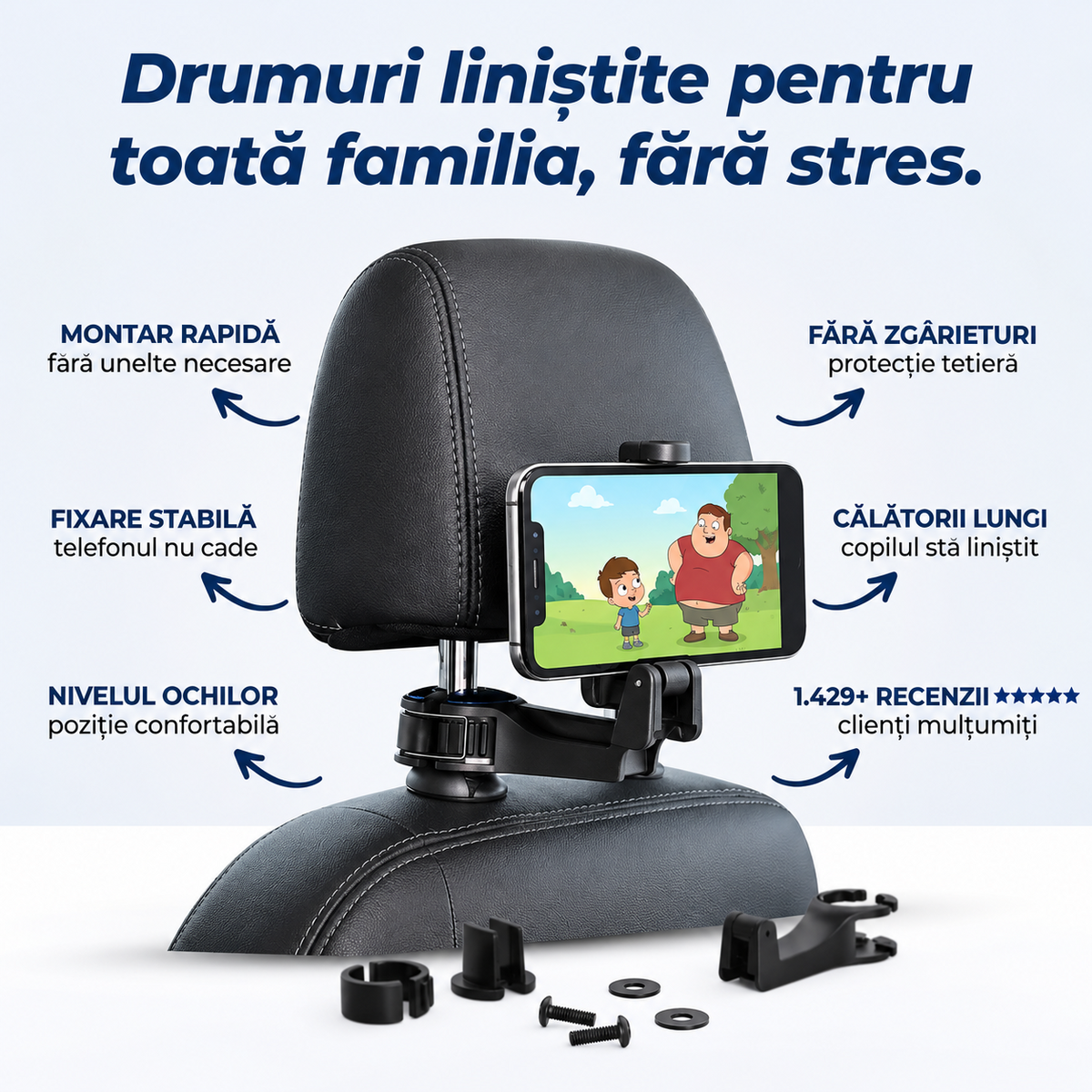 Suport Auto pentru Tetieră