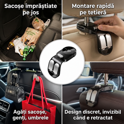 Cârlig Retractabil Scaun Auto
