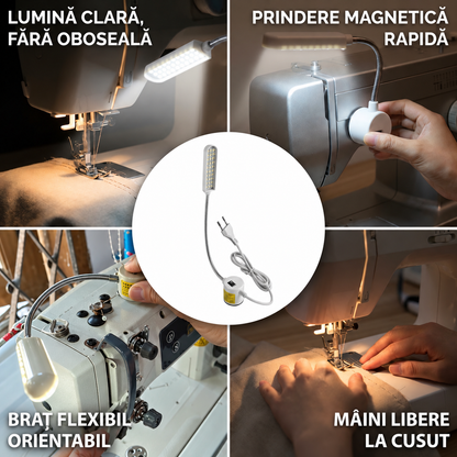 Lampă Flexibilă Cusut Magnetică