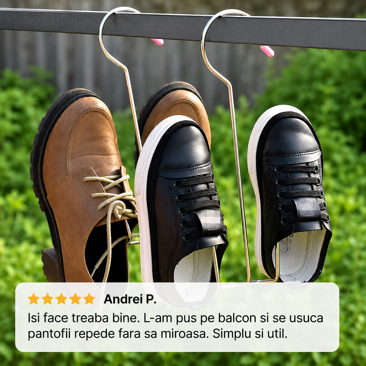 Uscător Pantofi Metalic Agățabil