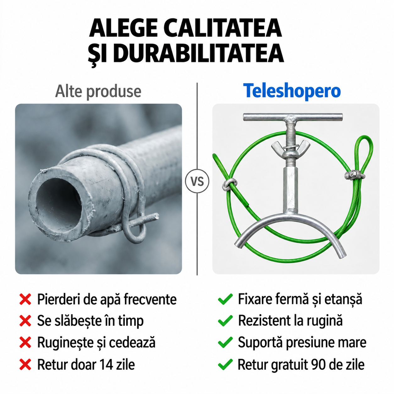 Clemă Fixare Furtun Irigații