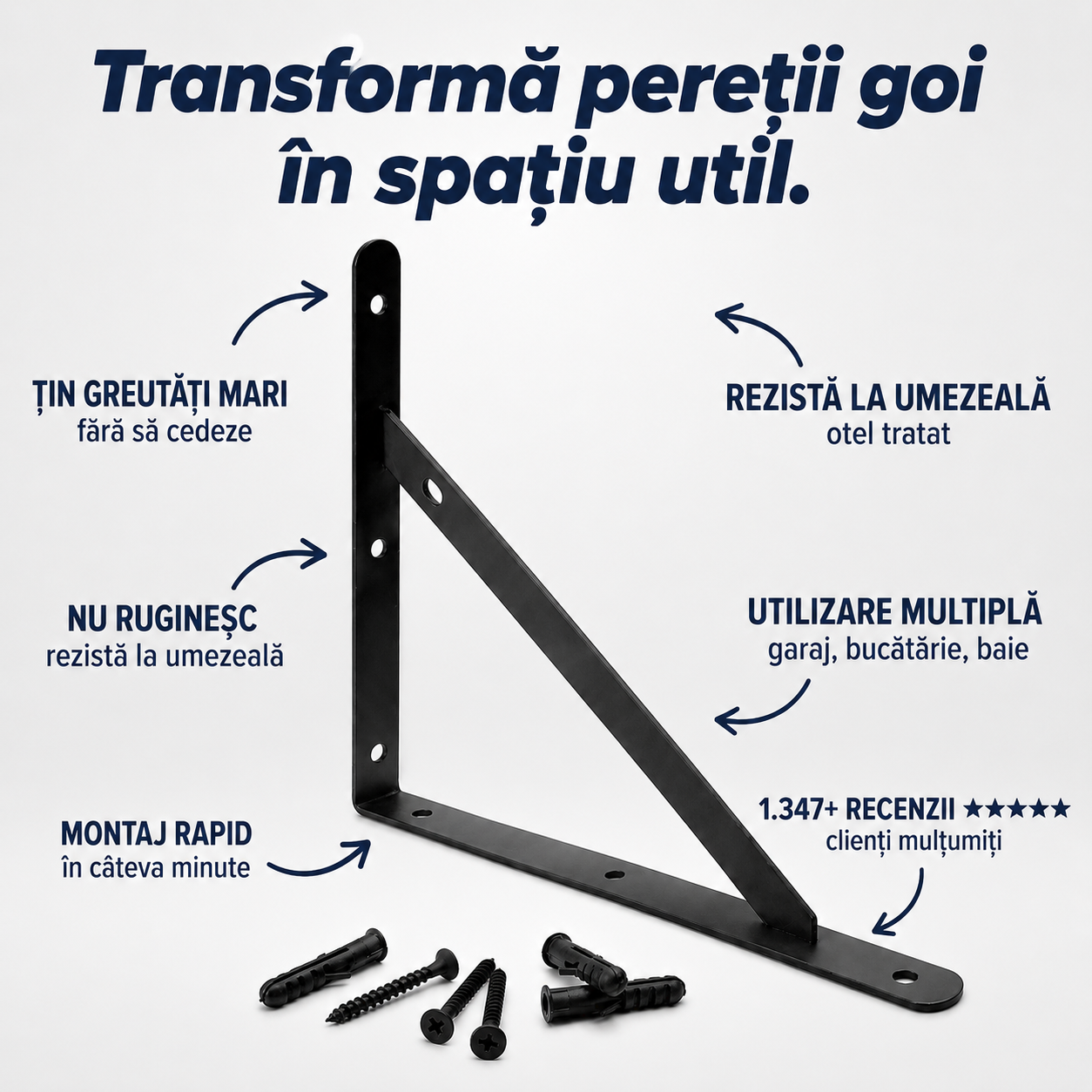 Suporturi Metalice Rafturi Flotante