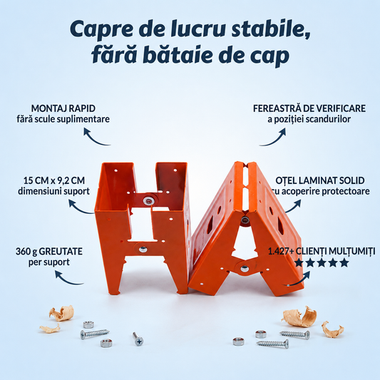 Suport Metalic Capre Lemn