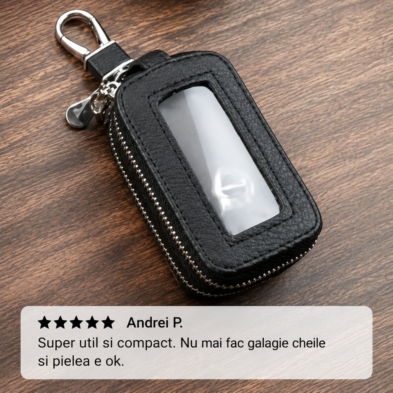 Portofel Chei Piele Compact
