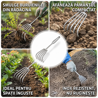 Greblă Inox Multifuncțională Grădină