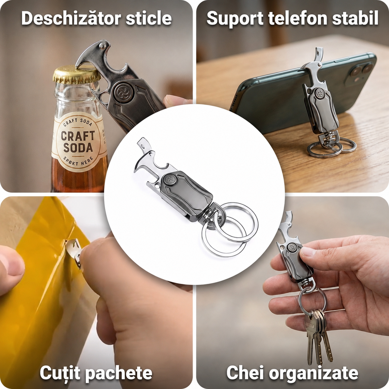 Suport Multifuncțional Chei Buzunar