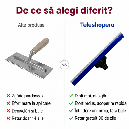 Racletă Pardoseală Dinți Moi