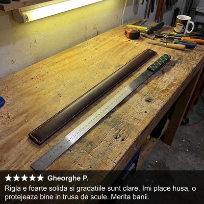 Riglă Inox cu Husă