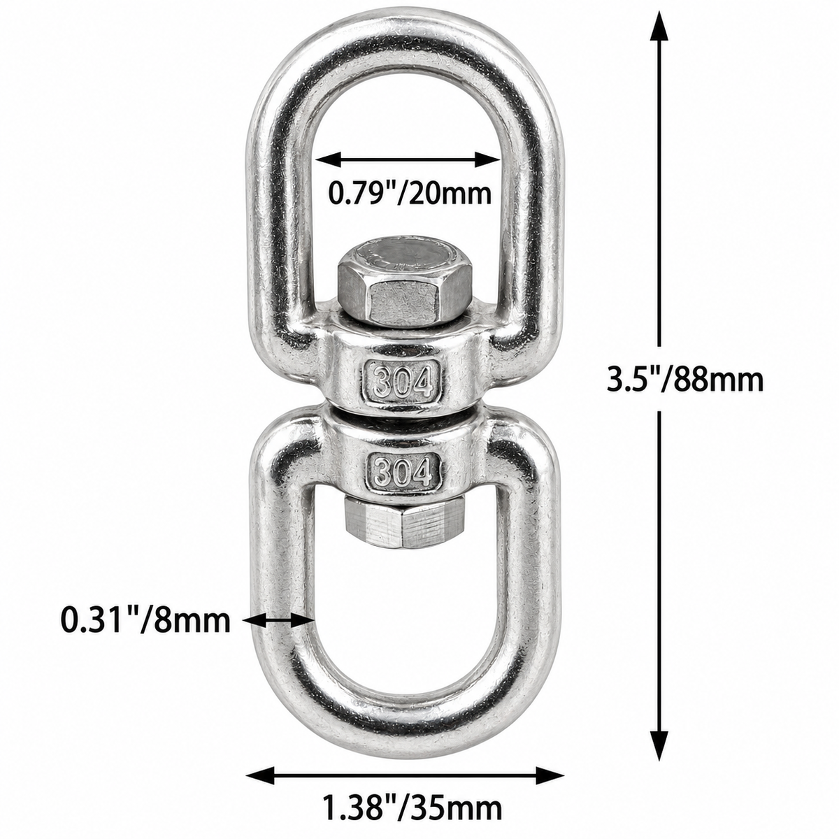Ancoraj Swivel Inox 304