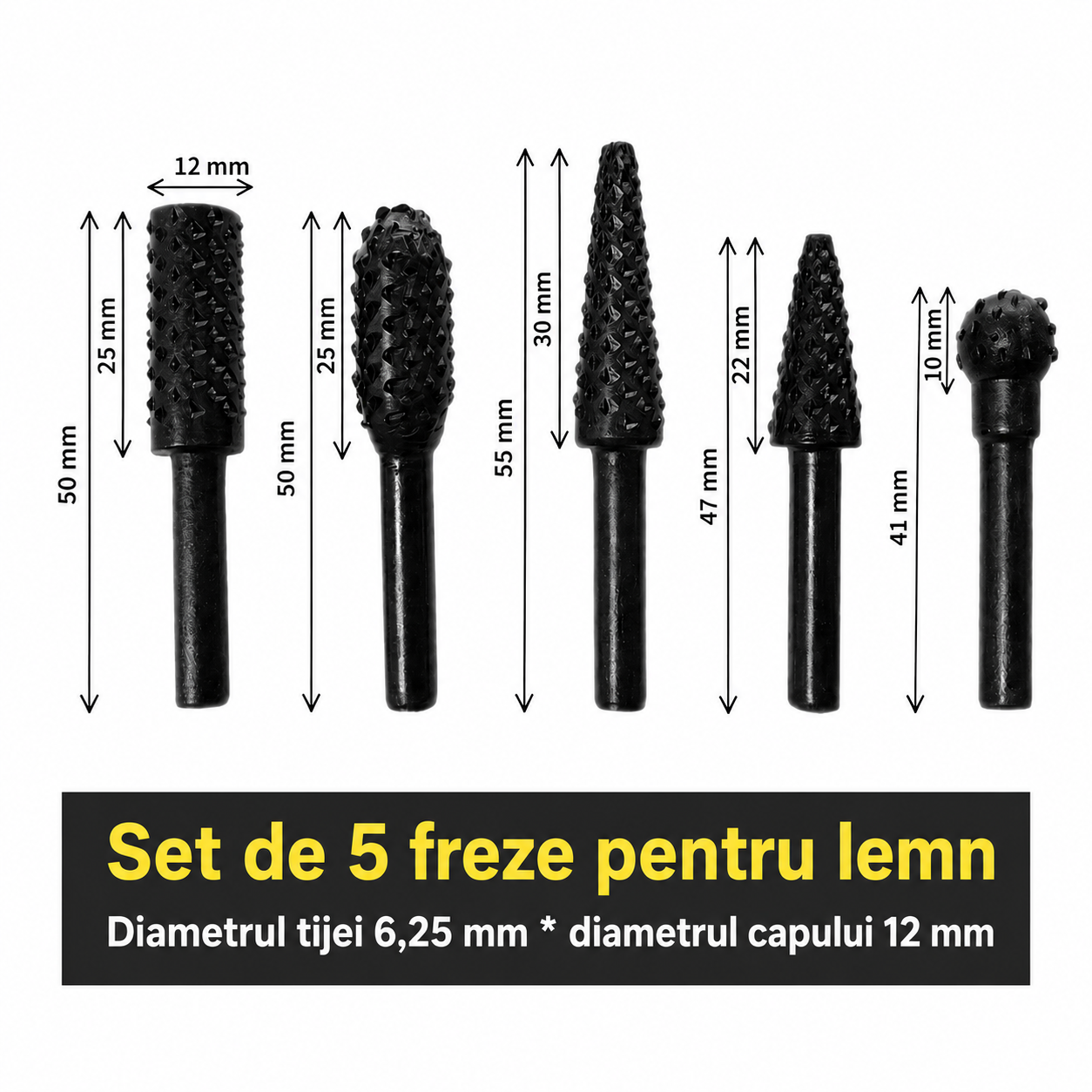 Set Burghie Sculptură Lemn
