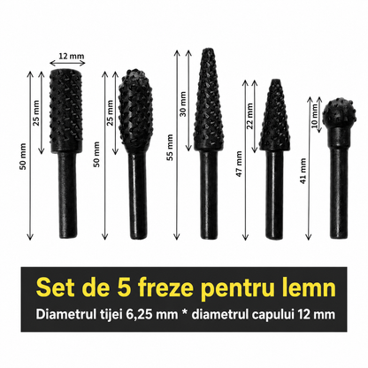 Set Burghie Sculptură Lemn