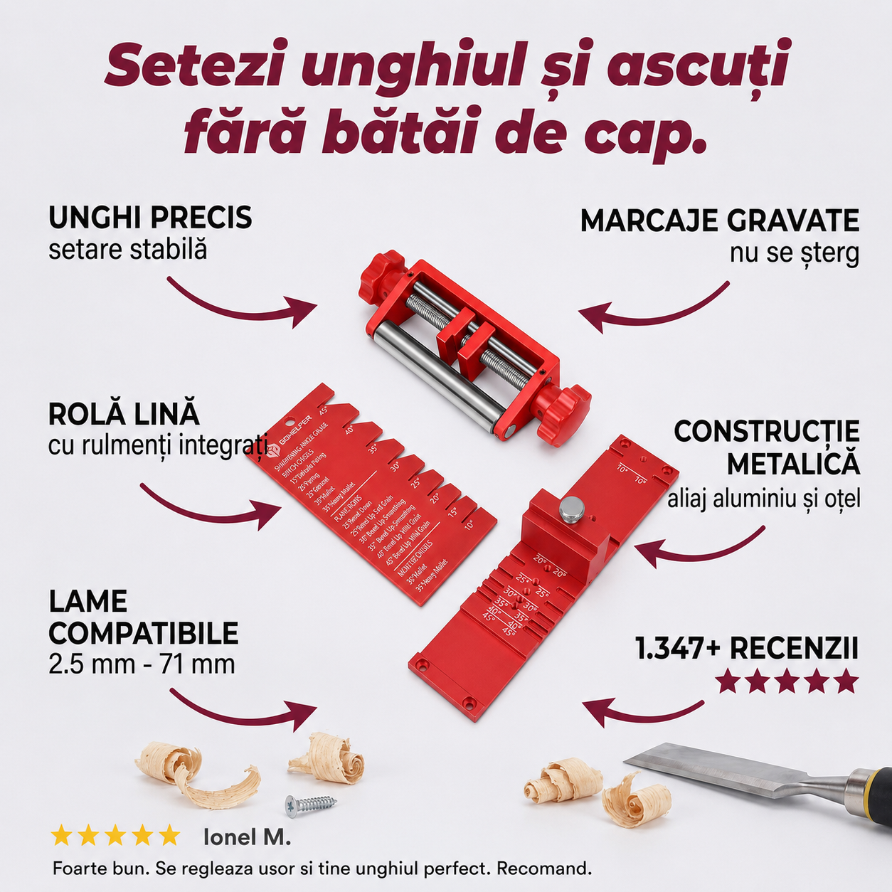 Ghid Ascuțire Dălți Precise