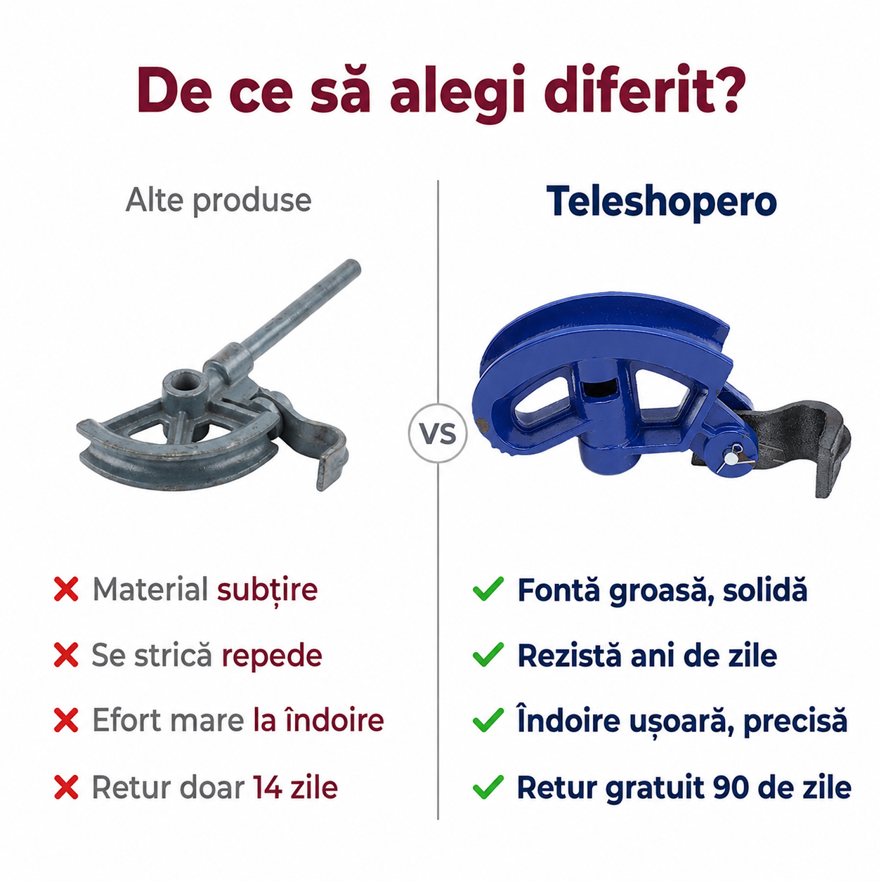 Îndoitor Manual Țevi