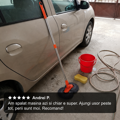 Perie Telescopică Dublă Mașină
