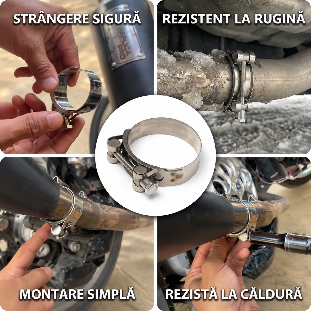 Colier Fixare Evacuare Inox