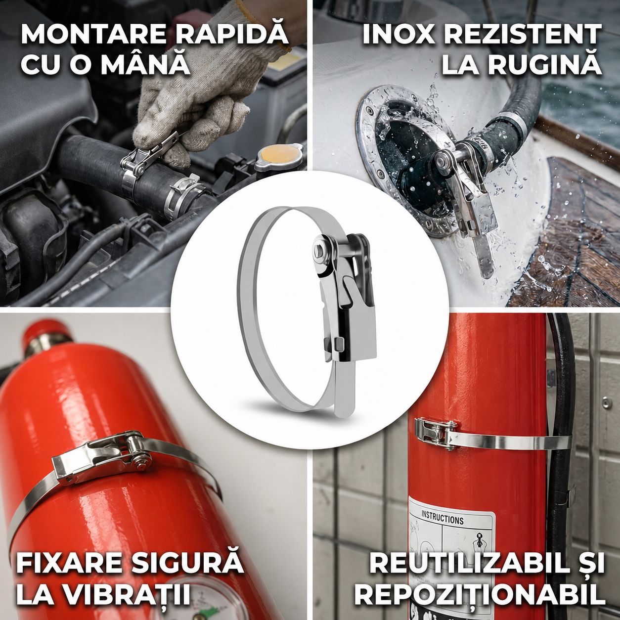 Clemă Ratchet Oțel Inox