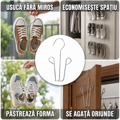 Uscător Pantofi Metalic Agățabil