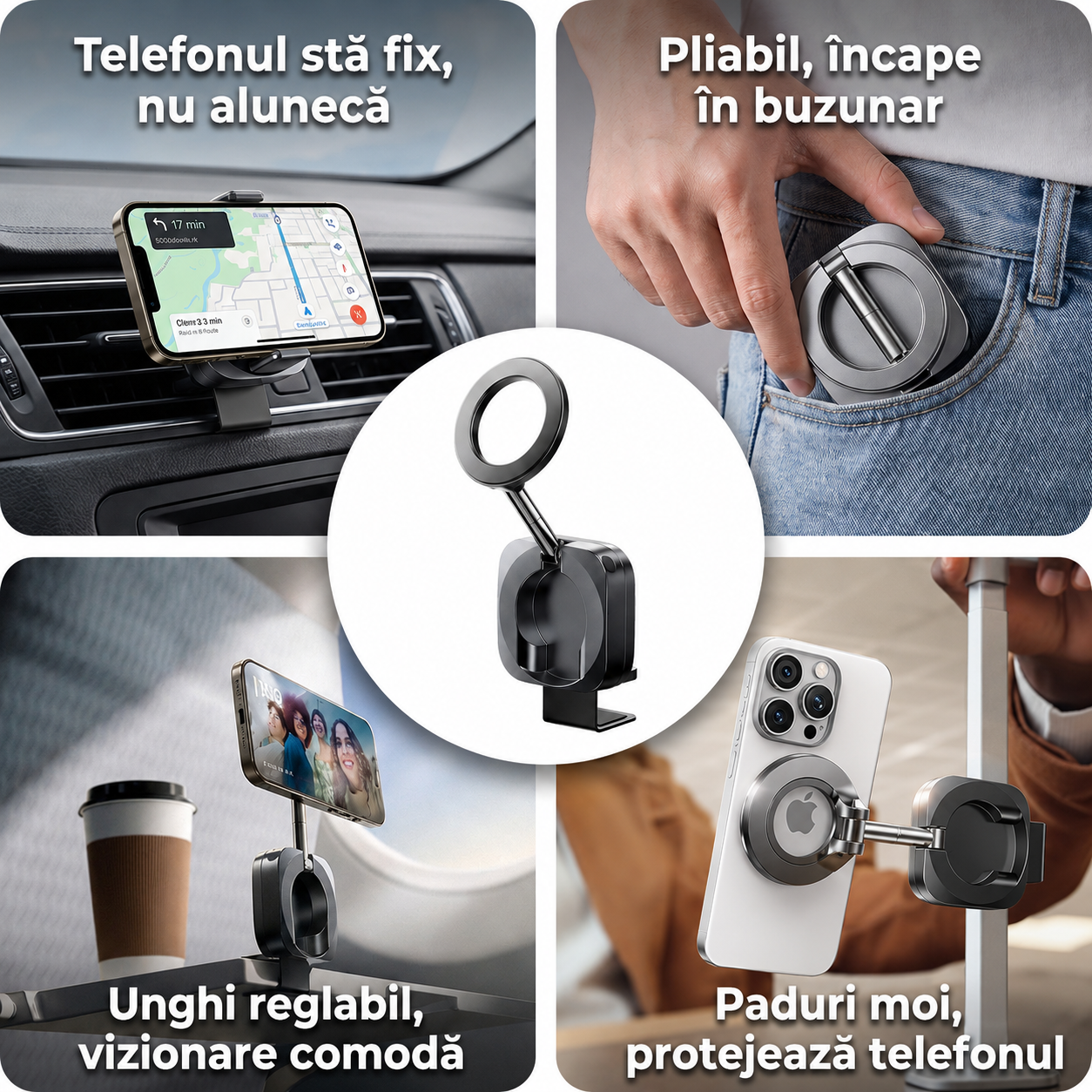 Suport Magnetic Pliabil Telefon