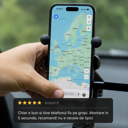 Suport Telefon Auto Gravitațional