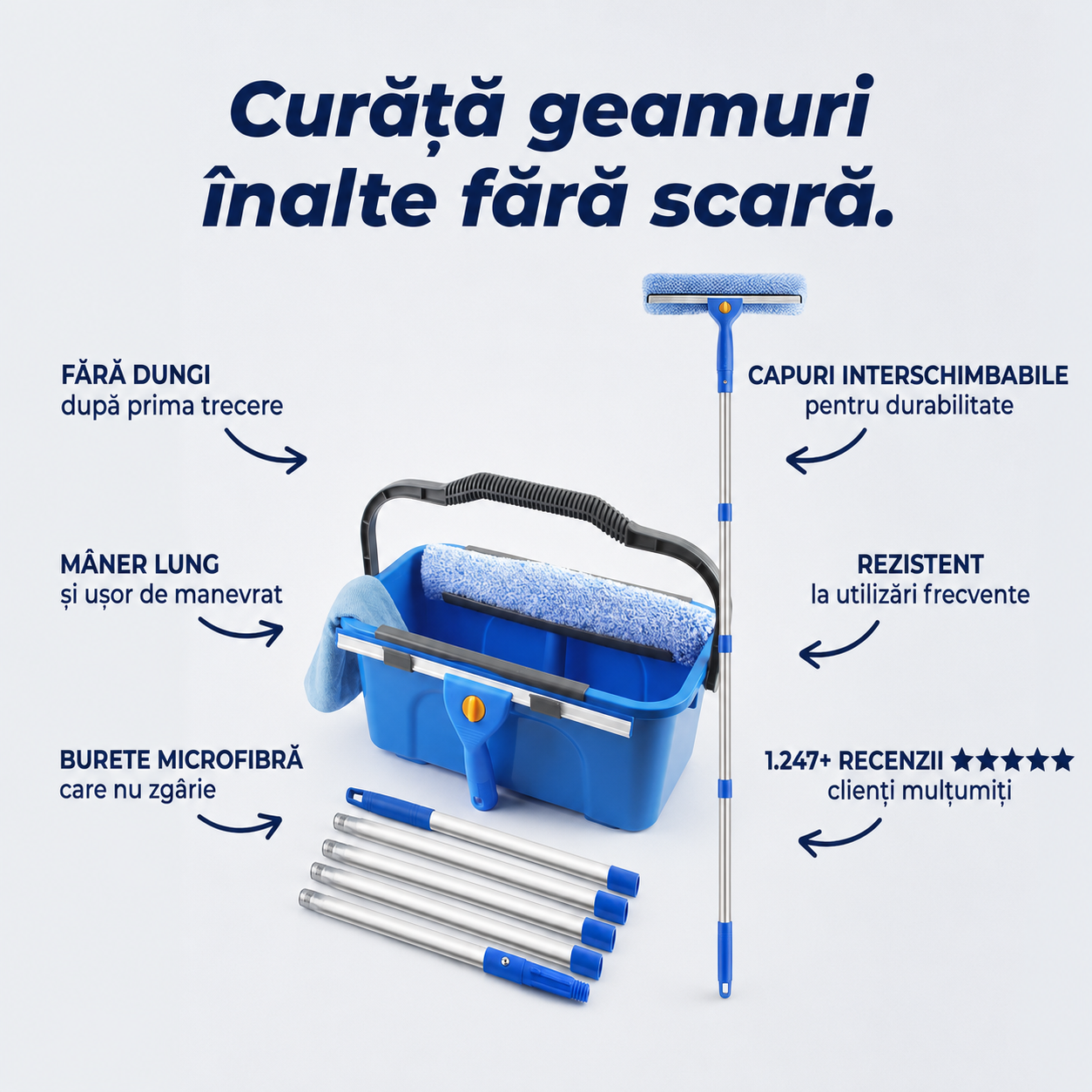Kit Curățare Geamuri