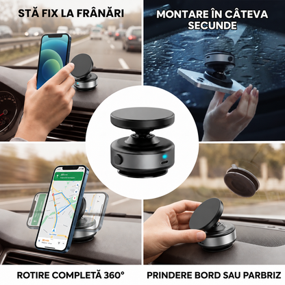 Suport Magnetic cu Vacuum pentru Telefon