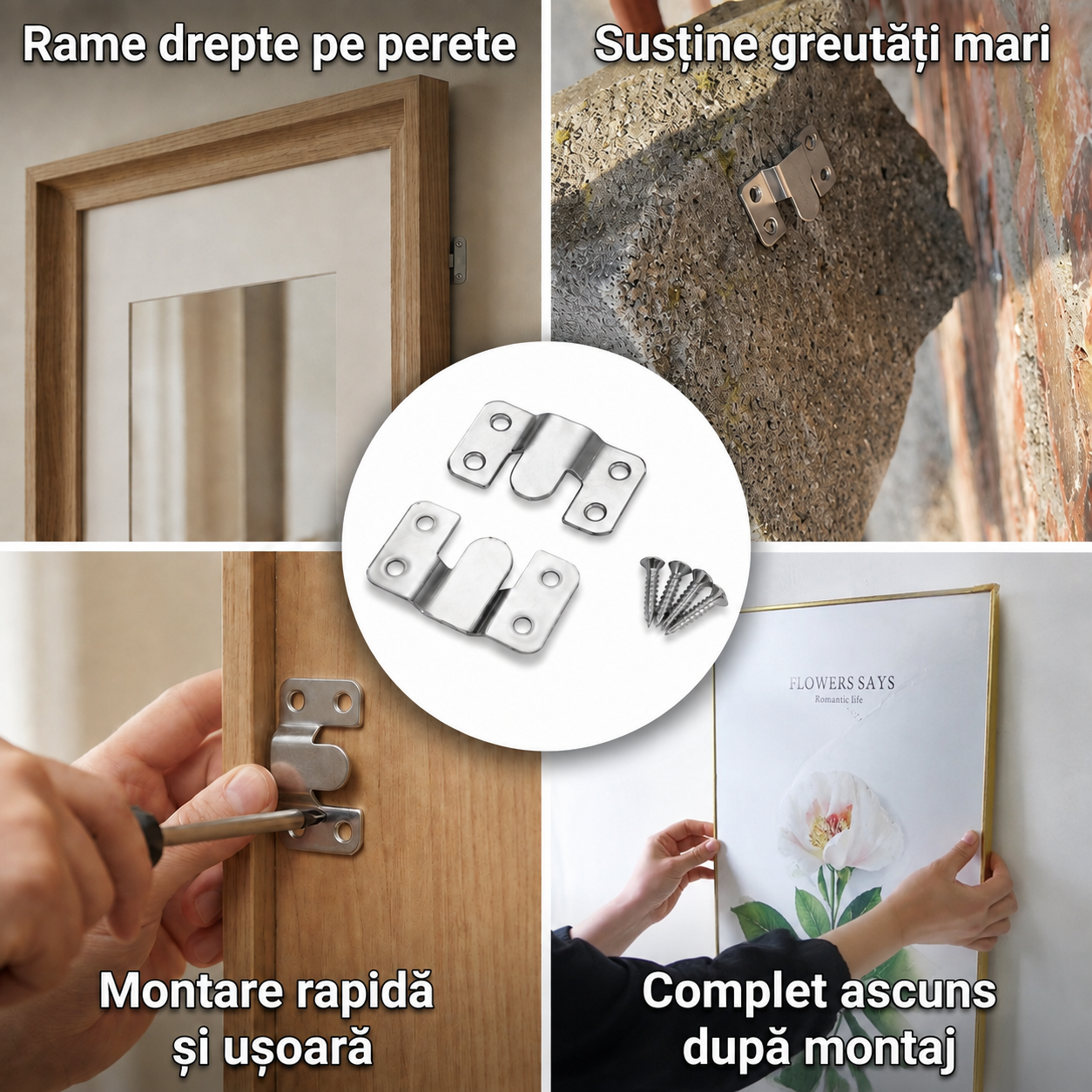 Clip Invizibil Fixare Mobilier