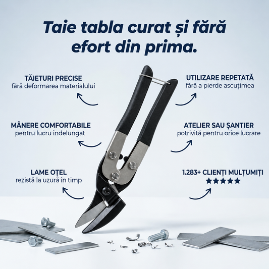 Foarfecă Industrială pentru Tablă
