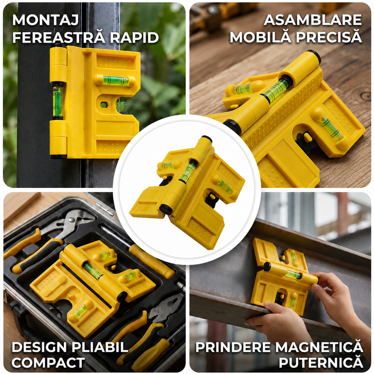 Nivel Magnetic Pliabil Colțar