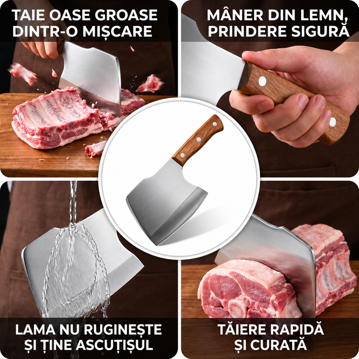 Topor Bucătărie Oțel Inoxidabil